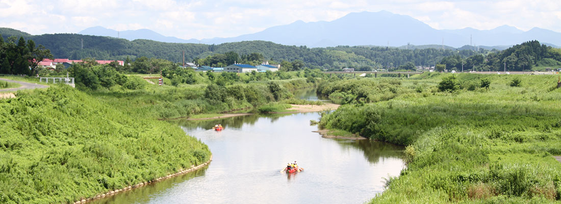 夏の刈谷田川