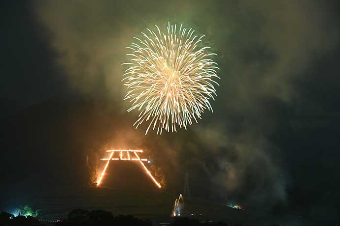 ぶどう祭り 鳥居焼き