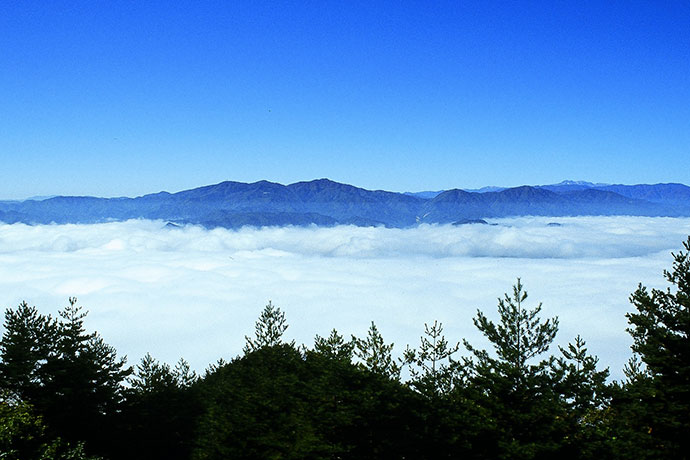 安峰山の朝霧