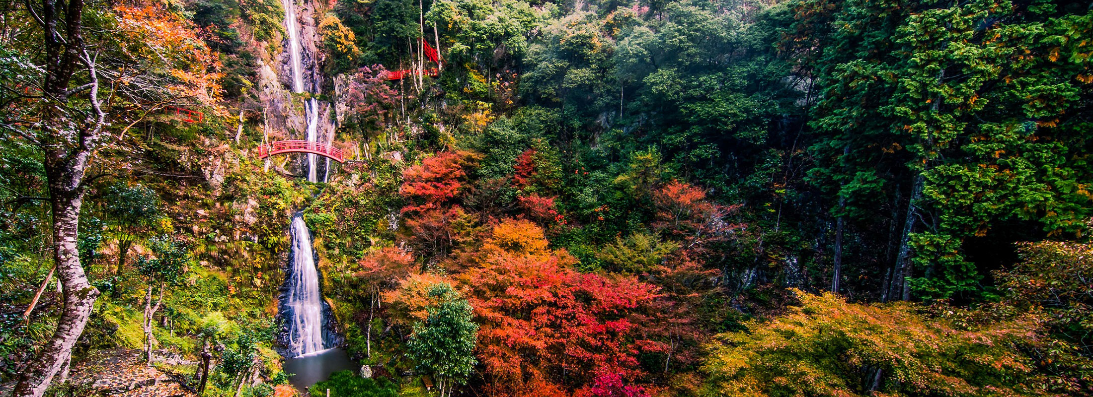 5つの滝からなる「五宝滝」
