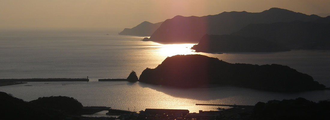 宿浦夕焼け