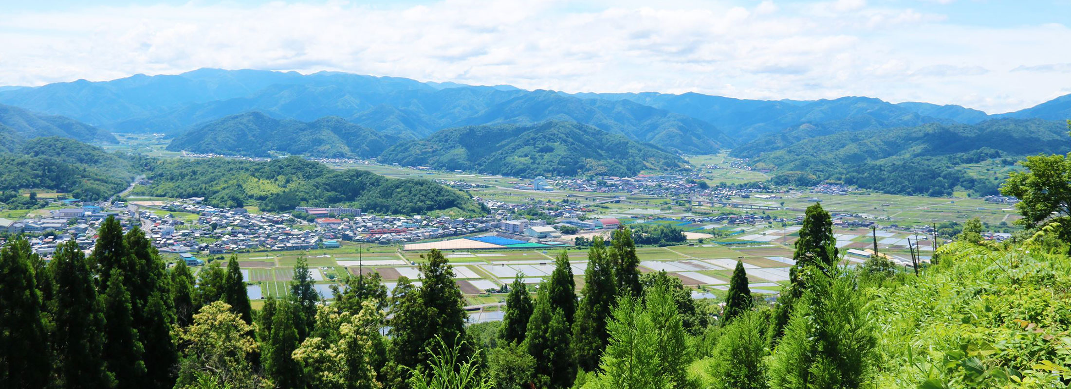 八頭町全景