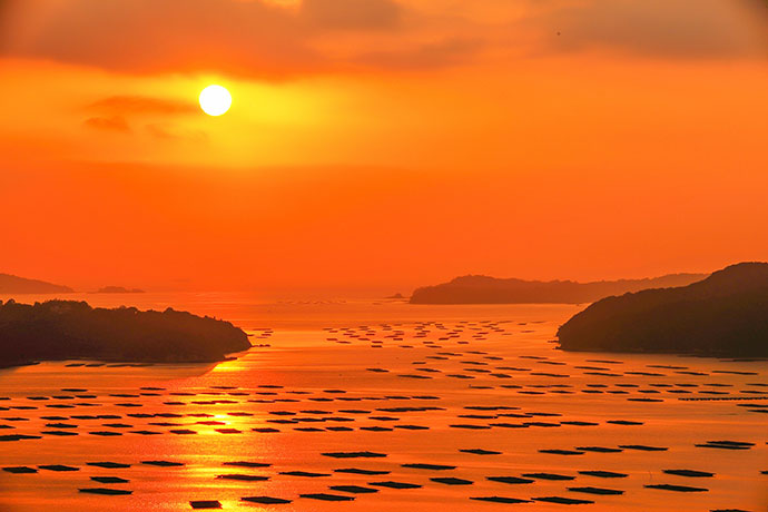 日生諸島の夕暮れ