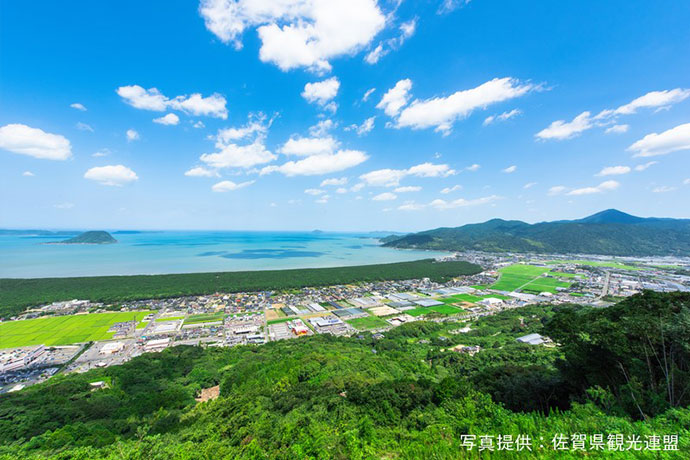 鏡山からの景色