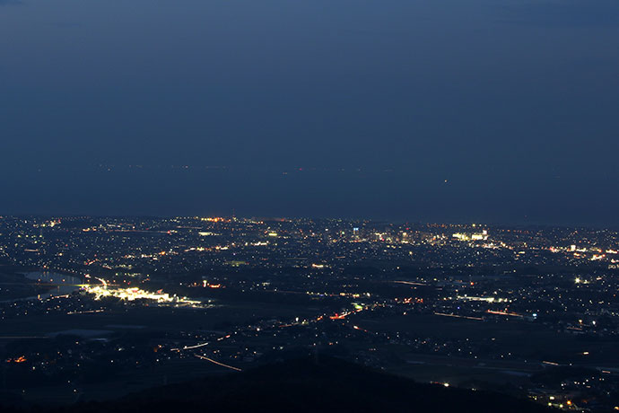 八面山からの夜景
