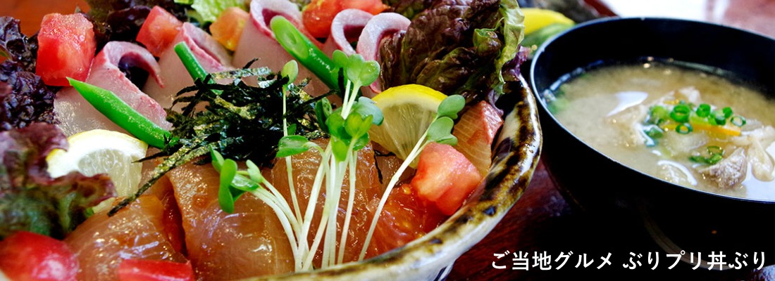 ご当地グルメ ぶりプリ丼ぶり