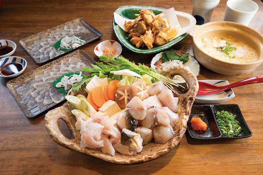 ＜松永水産＞長崎県産おうごんとらふぐ 鍋＆刺身セット