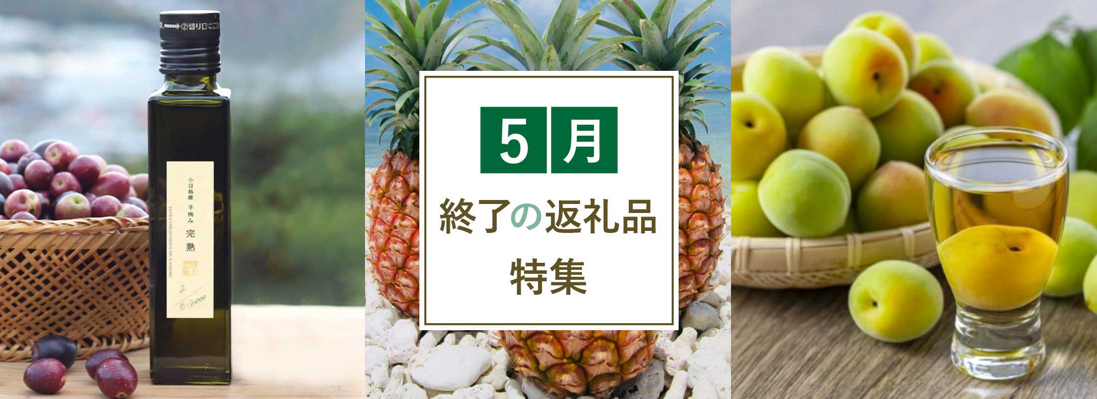 5月終了の返礼品特集