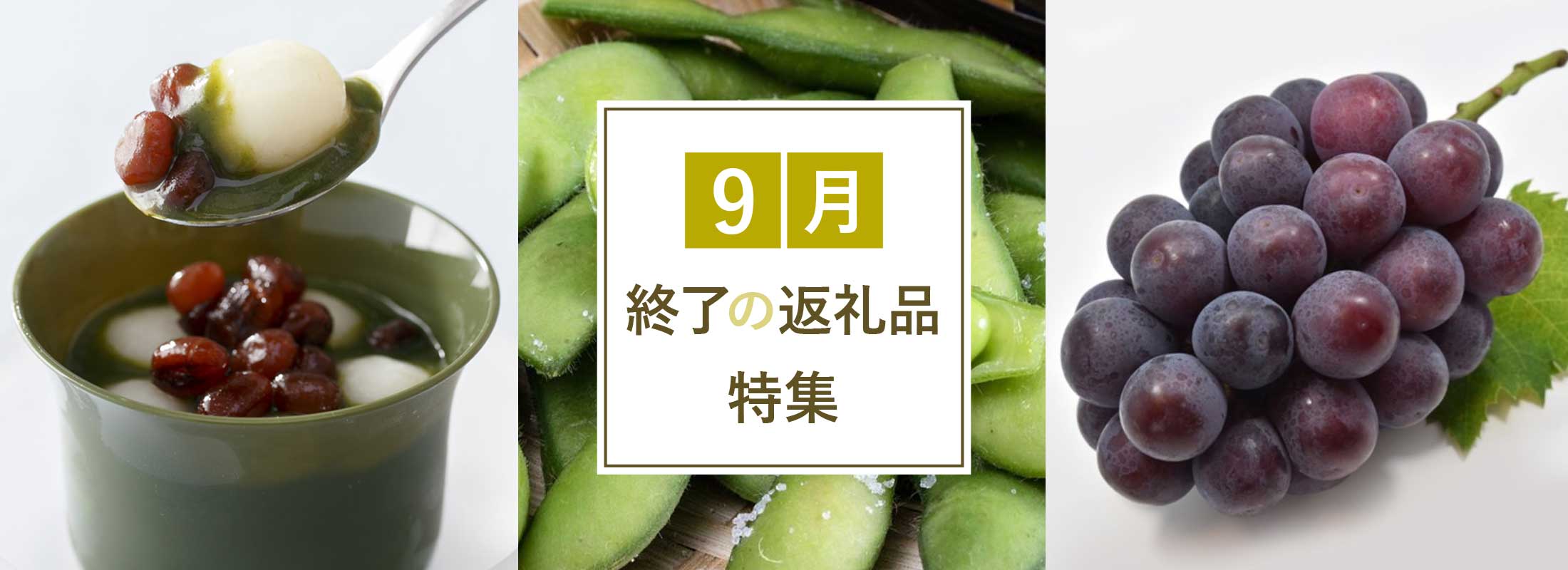 9月終了の返礼品特集